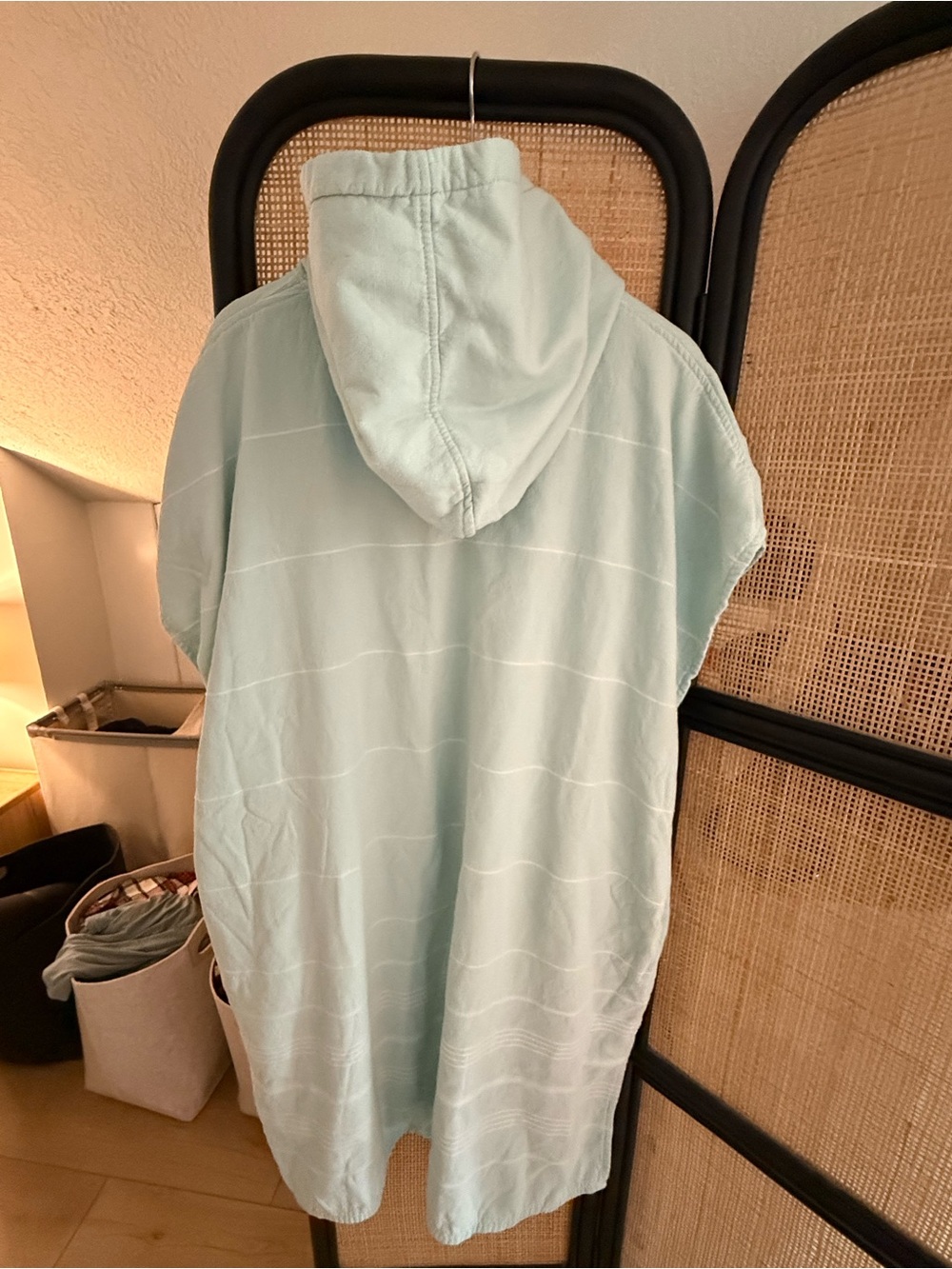 Sandcloud Unisex Womens Mens 100% Organic Cotton Hooded Poncho Green One Size - Picture 4 of 8